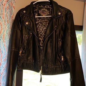 Vintage faux leather jacket